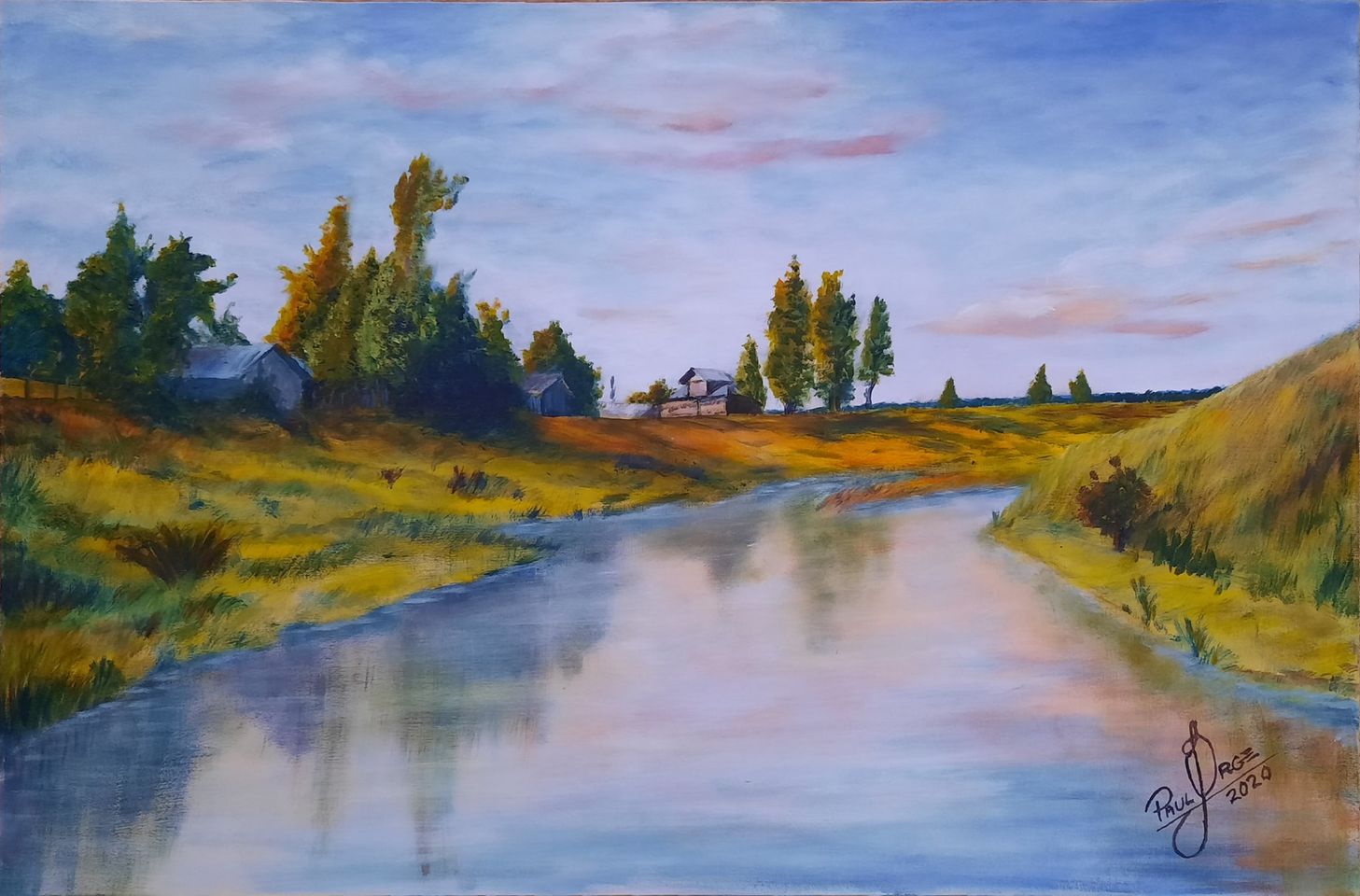 A FAZENDA E O AÇUDE - AST 40 x 60 (Paulo Jorge)