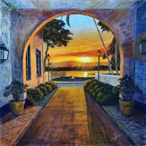 AMANHECER NO ARCO DO PRÍNCIPE - AST 60X60 (Paulo Jorge)